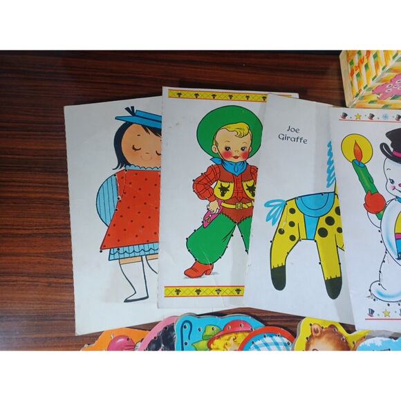 Rare Vintage Sewing Cards "A Tisket, A Tasket A Green And Yellow Basket" - Picture 3 of 16